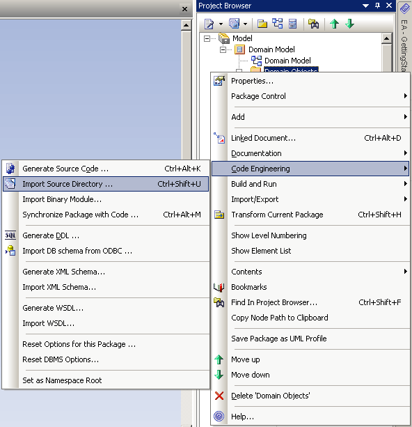 Importing a source directory.