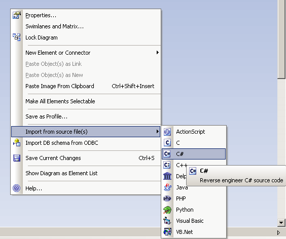 Importing a source file.